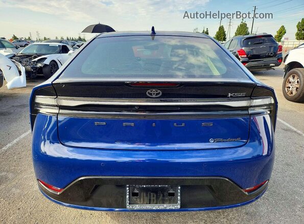 JTDACACU2R3013361 2024 TOYOTA PRIUS Blue უკანა ხედი