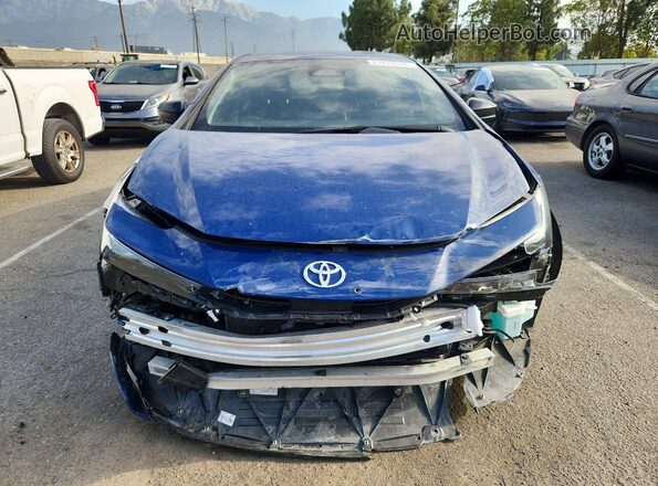 JTDACACU2R3013361 2024 TOYOTA PRIUS Blue წინა ხედი