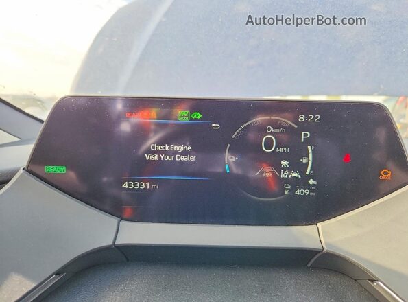 JTDACACU2R3013361 2024 TOYOTA PRIUS Blue ხელსაწყოთა პანელის ხედი