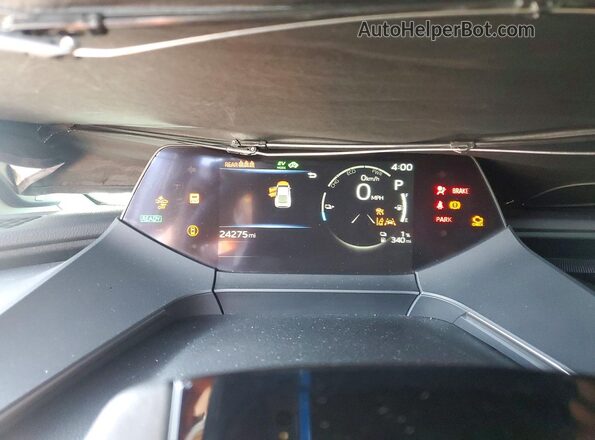 JTDACACU2R3029379 2024 TOYOTA PRIUS Gray Instrument cluster view