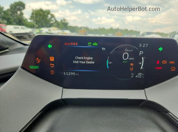 JTDACACU4R3017475 2024 TOYOTA PRIUS Blue Vista del cuadro de instrumentos
