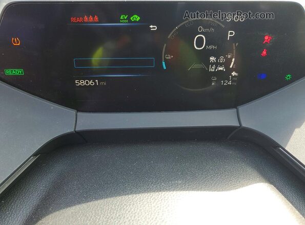 JTDACACU6P3001078 2023 TOYOTA PRIUS Gray Vista del cuadro de instrumentos