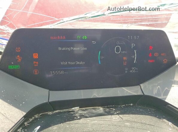 JTDACACU6R3027151 2024 TOYOTA PRIUS Red Vista del cuadro de instrumentos