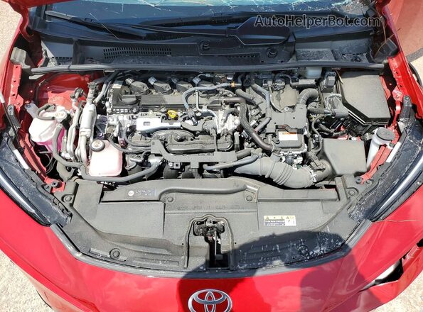 JTDACACU6R3027151 2024 TOYOTA PRIUS Red Vista del compartimento del motor