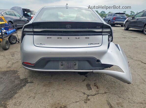 JTDACACU7R3038269 2024 TOYOTA PRIUS Silver Rear view