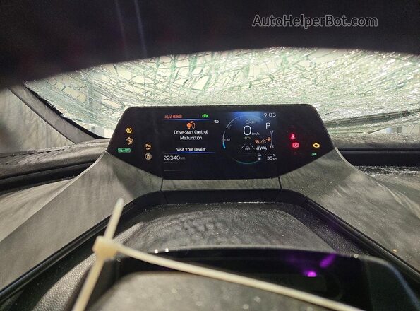 JTDACACU8S3047164 2025 TOYOTA PRIUS Black Widok zestawu wskaźników