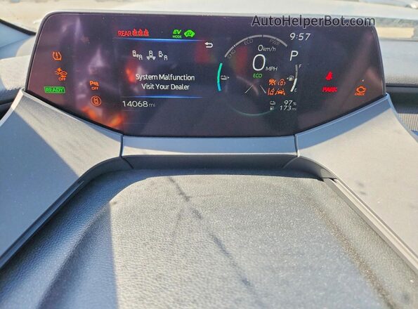 JTDACACUXT3056112 2026 TOYOTA PRIUS Серебряный Вид щитка приборов