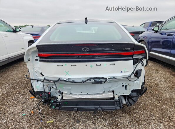 JTDADABU2R3012905 2024 TOYOTA PRIUS White Հետևի տեսք