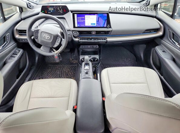 JTDADABU2R3012905 2024 TOYOTA PRIUS White Առջևի վահանակի տեսք