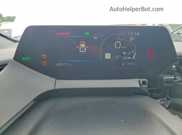 JTDADABU5P3001491 2023 TOYOTA PRIUS Белый Вид щитка приборов