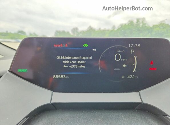 JTDADABU6R3015788 2024 TOYOTA PRIUS Gray Widok zestawu wskaźników