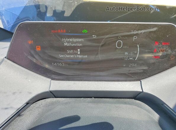JTDADABU7R3020787 2024 TOYOTA PRIUS Blue Instrument cluster view