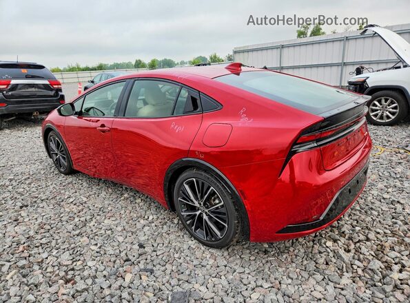 JTDADABUXR3020735 2024 TOYOTA PRIUS Red Rear left