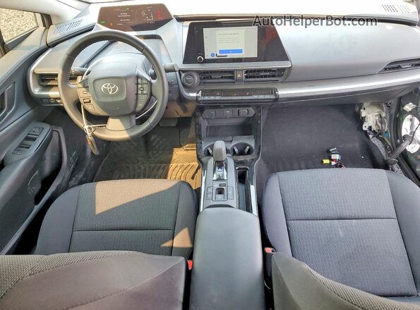 JTDADABUXS3026752 2025 TOYOTA PRIUS Silver Dashboard view
