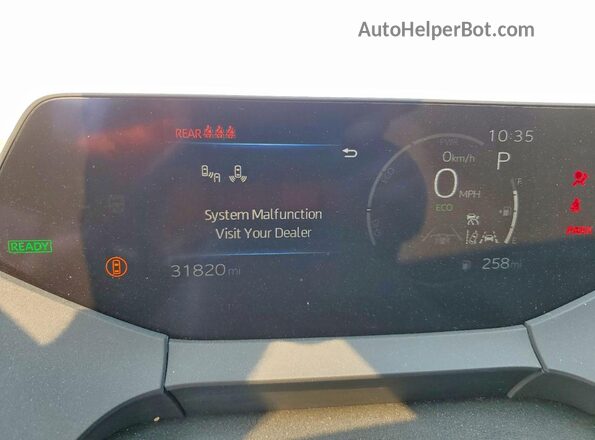 JTDADABUXS3026752 2025 TOYOTA PRIUS Silver Instrument cluster view