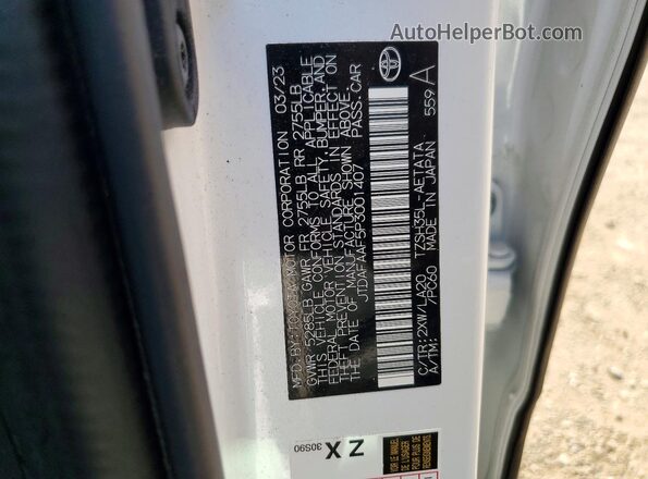 JTDAFAAF5P3001407 2023 TOYOTA CROWN Белый Вид подкапотного пространства
