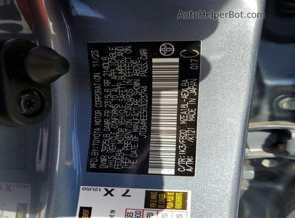 JTDB4MEE5R3023794 2024 TOYOTA COROLLA Серый Вид подкапотного пространства