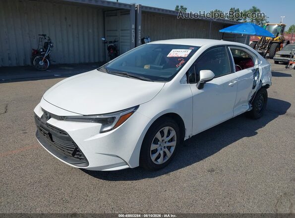 JTDBCMFE0T3139168 2026 TOYOTA COROLLA HYBRID White Передня ліва чверть