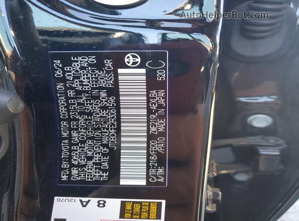 JTDBCMFE2R3061596 2024 TOYOTA COROLLA Black Вид підкапотного простору