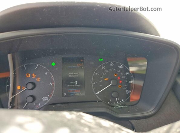 JTDBCMFE2RJ018159 2024 TOYOTA COROLLA White Instrument cluster view