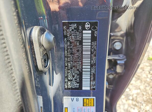 JTDBCMFE2S3090005 2025 TOYOTA COROLLA Gray Շարժիչի բաժամունքի տեսք