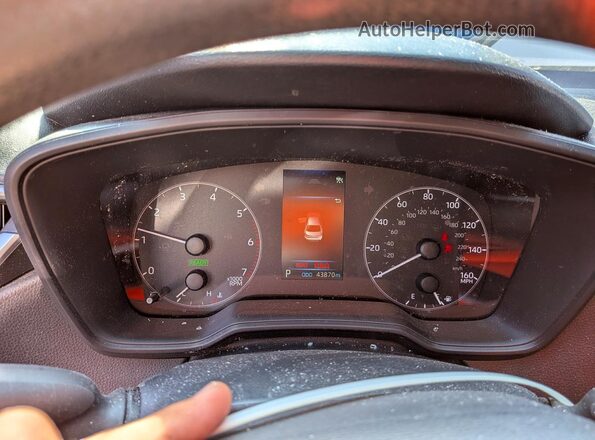 JTDBCMFE2S3108437 2025 TOYOTA COROLLA Black Instrument cluster view