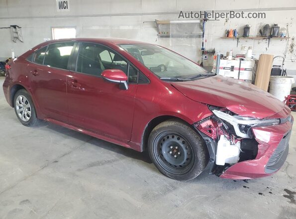 JTDBCMFE4S3082505 2025 TOYOTA COROLLA Burgundy VIN კოდის სტიკერის ხედი