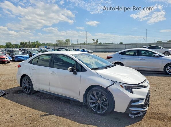 JTDBCMFE4S3084187 2025 TOYOTA COROLLA White წინა მარჯვენა