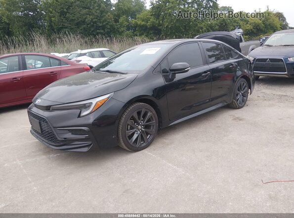 JTDBCMFE5P3017377 2023 TOYOTA COROLLA Black Առջևի ձախ երեք քառորդ տեսարան