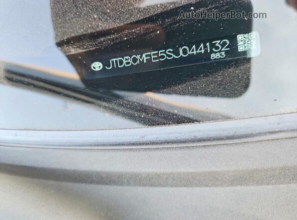 JTDBCMFE5SJ044132 2025 TOYOTA COROLLA Черный Вид наклейки с VIN-кодом