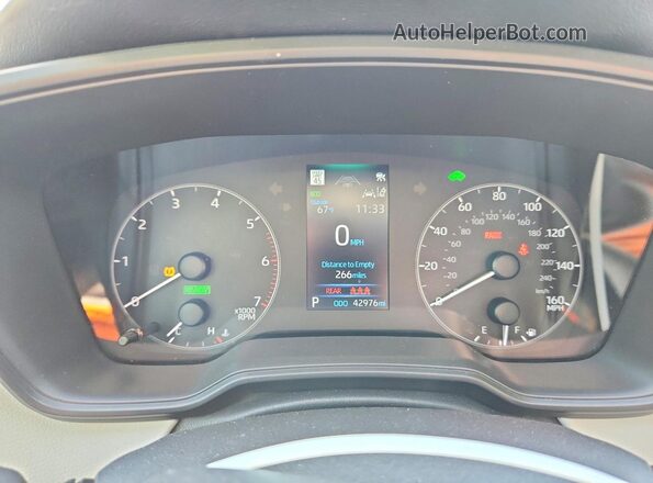 JTDBCMFE6S3093344 2025 TOYOTA COROLLA Gray Вид щитка приладів