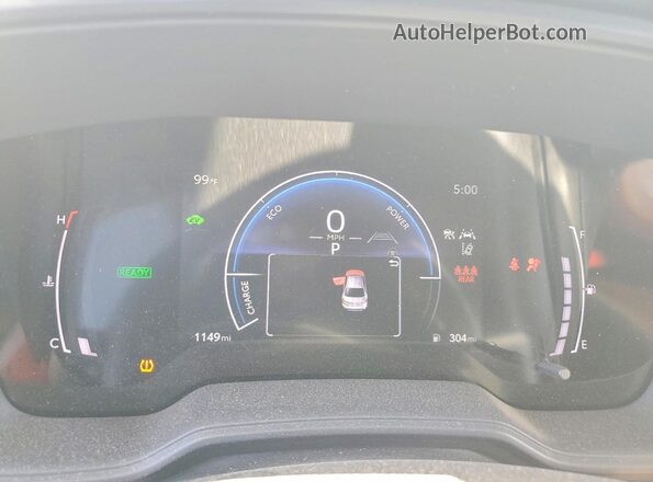JTDBCMFE8T3150127 2026 TOYOTA COROLLA White Instrument cluster view