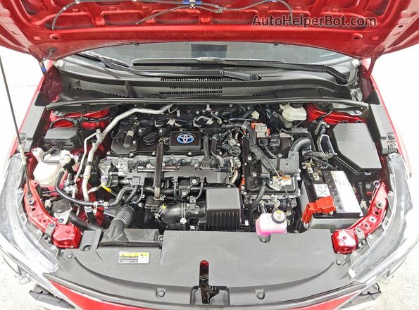 JTDBCMFE9RJ034553 2024 TOYOTA COROLLA Red უკანა სალონის ხედი