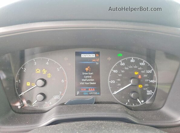 JTDBCMFE9S3089322 2025 TOYOTA COROLLA Белый Вид щитка приборов
