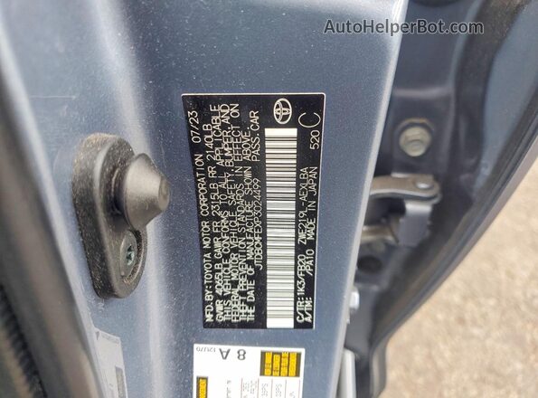 JTDBCMFEXP3024499 2023 TOYOTA COROLLA Blue Вид підкапотного простору