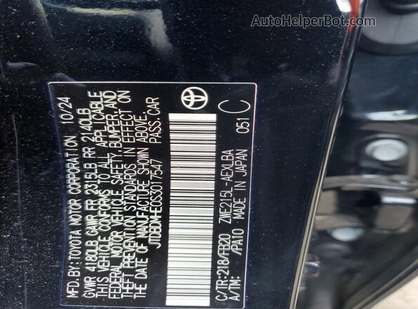 JTDBDMHE0S3017547 2025 TOYOTA COROLLA Black Vista del compartimento del motor
