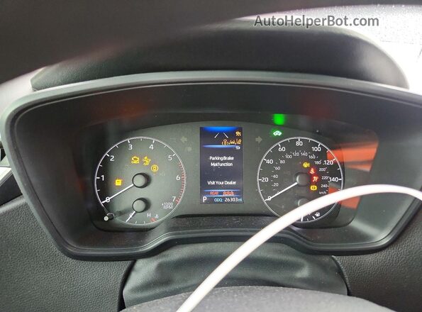 JTDBDMHE1RJ005011 2024 TOYOTA COROLLA Blue Instrument cluster view