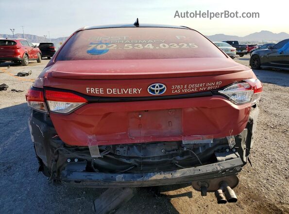 JTDBDMHE8P3000633 2023 TOYOTA COROLLA Red Rear view