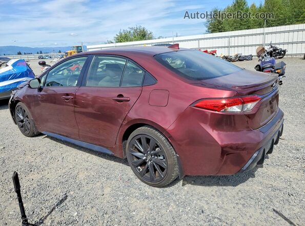 JTDBDMHE8PJ003625 2023 TOYOTA COROLLA Red Trasero izquierdo