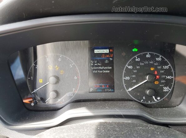 JTDBDMHE8PJ003625 2023 TOYOTA COROLLA Red Vista del cuadro de instrumentos