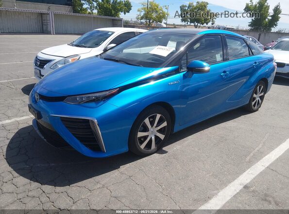 JTDBVRBD0JA005452 2018 TOYOTA MIRAI Blue წინა მარცხენა ხედი სამი მეოთხედიდან