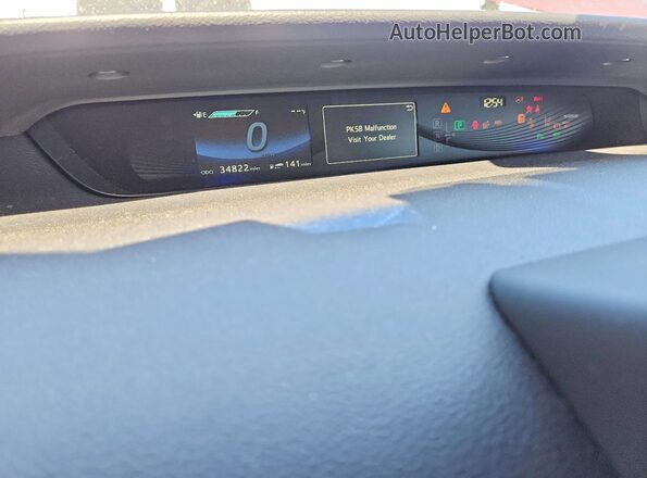 JTDBVRBD1KA007681 2019 TOYOTA MIRAI Red Vista del cuadro de instrumentos