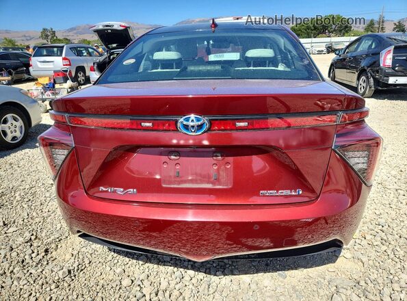 JTDBVRBD1KA007681 2019 TOYOTA MIRAI Red Vista trasera