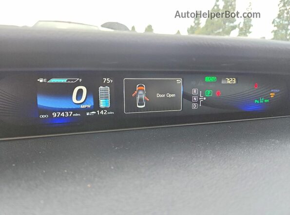 JTDBVRBD2GA000634 2016 TOYOTA MIRAI Белый Вид щитка приборов