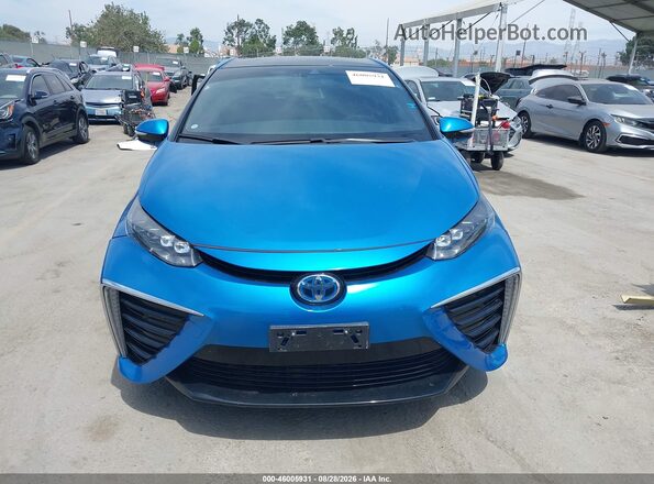 JTDBVRBD3JA004246 2018 TOYOTA MIRAI Blue Widok zestawu wskaźników