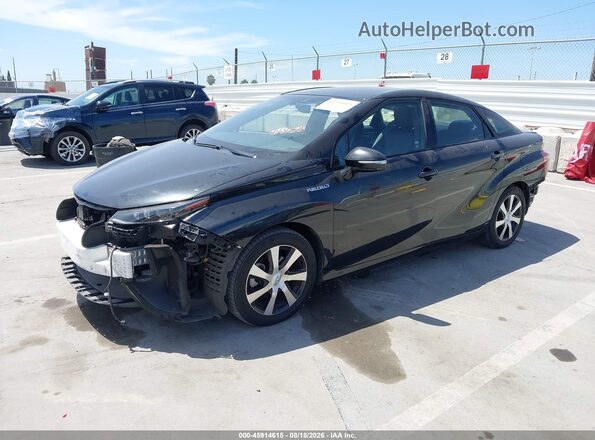 JTDBVRBD3JA004957 2018 TOYOTA MIRAI Black Առջևի ձախ երեք քառորդ տեսարան