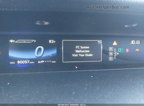 JTDBVRBD6HA001335 2017 TOYOTA MIRAI Gray Widok tylnych siedzeń