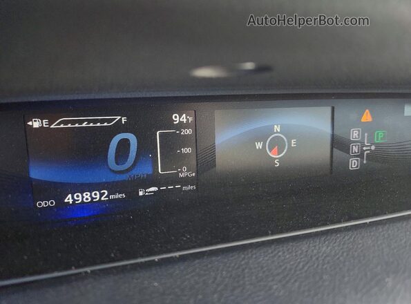 JTDBVRBD9JA004588 2018 TOYOTA MIRAI White Widok zestawu wskaźników