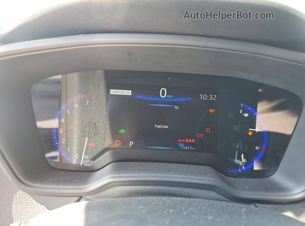 JTDEAMDE0NJ040404 2022 TOYOTA COROLLA Blue ხელსაწყოთა პანელის ხედი