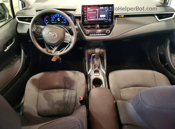 JTDEAMDE2MJ003661 2021 TOYOTA COROLLA Silver Вид панелі приладів